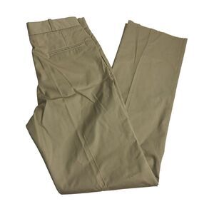 Men's Davis Clothing Company brown flat front polyester unfinished pants 32R New